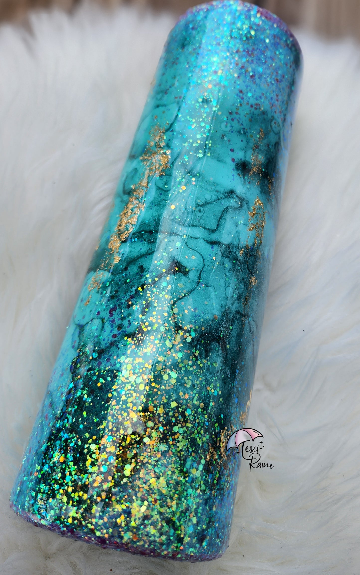 Dark Marble Tumbler