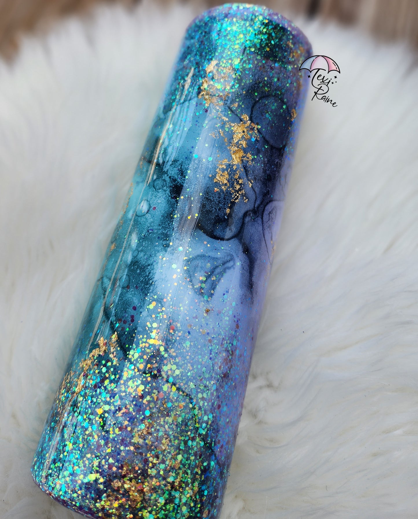 Dark Marble Tumbler