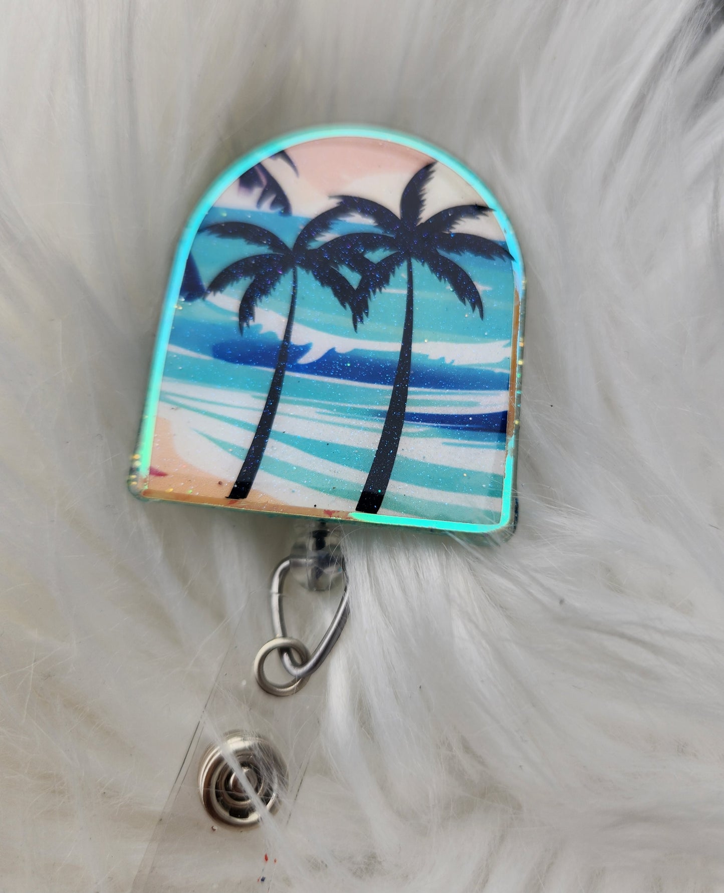 Beach Window Badge Reel