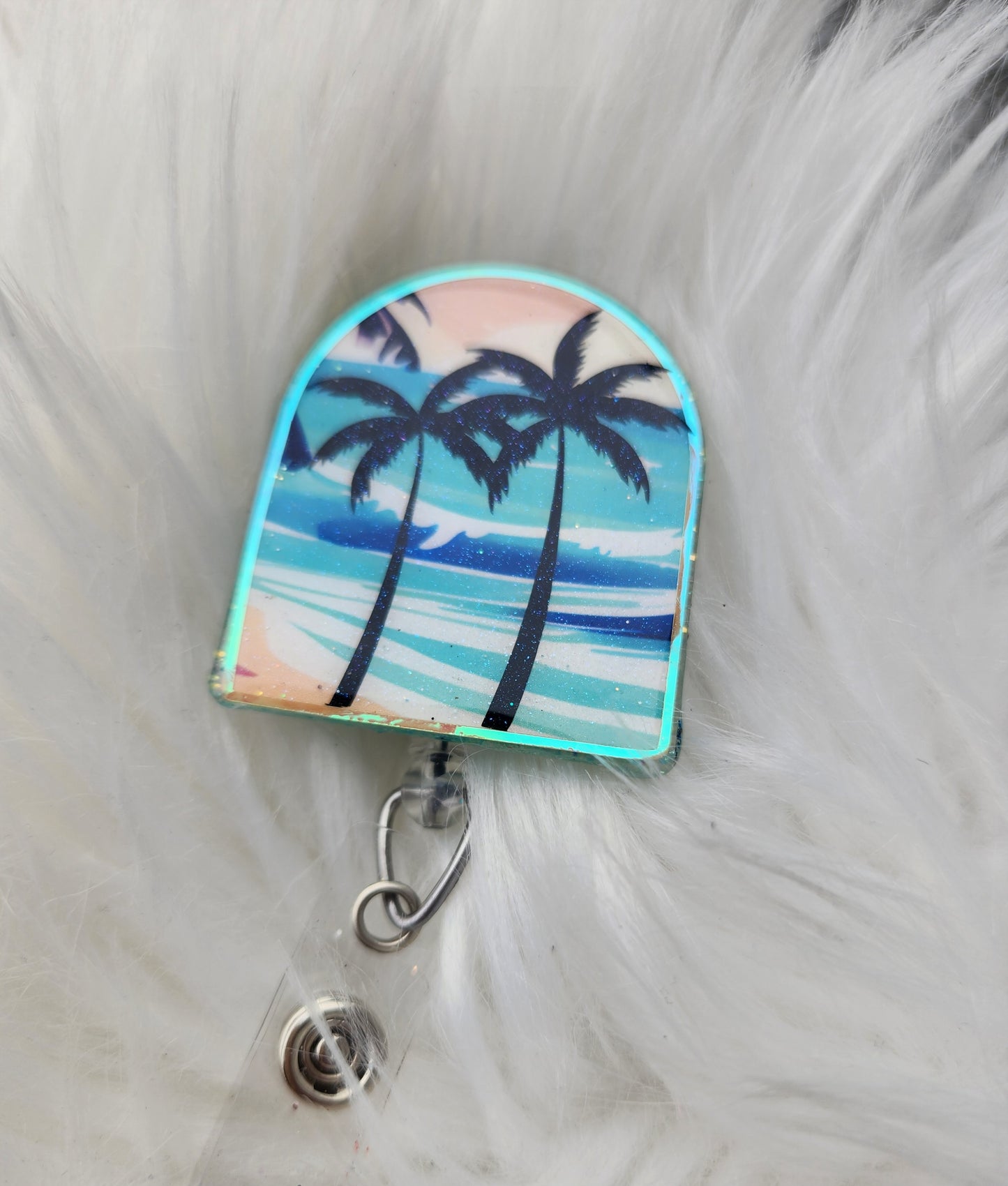 Beach Window Badge Reel