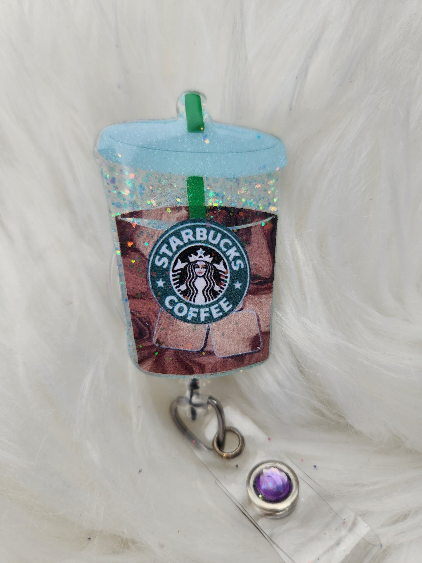 Iced Coffee Badge Reel