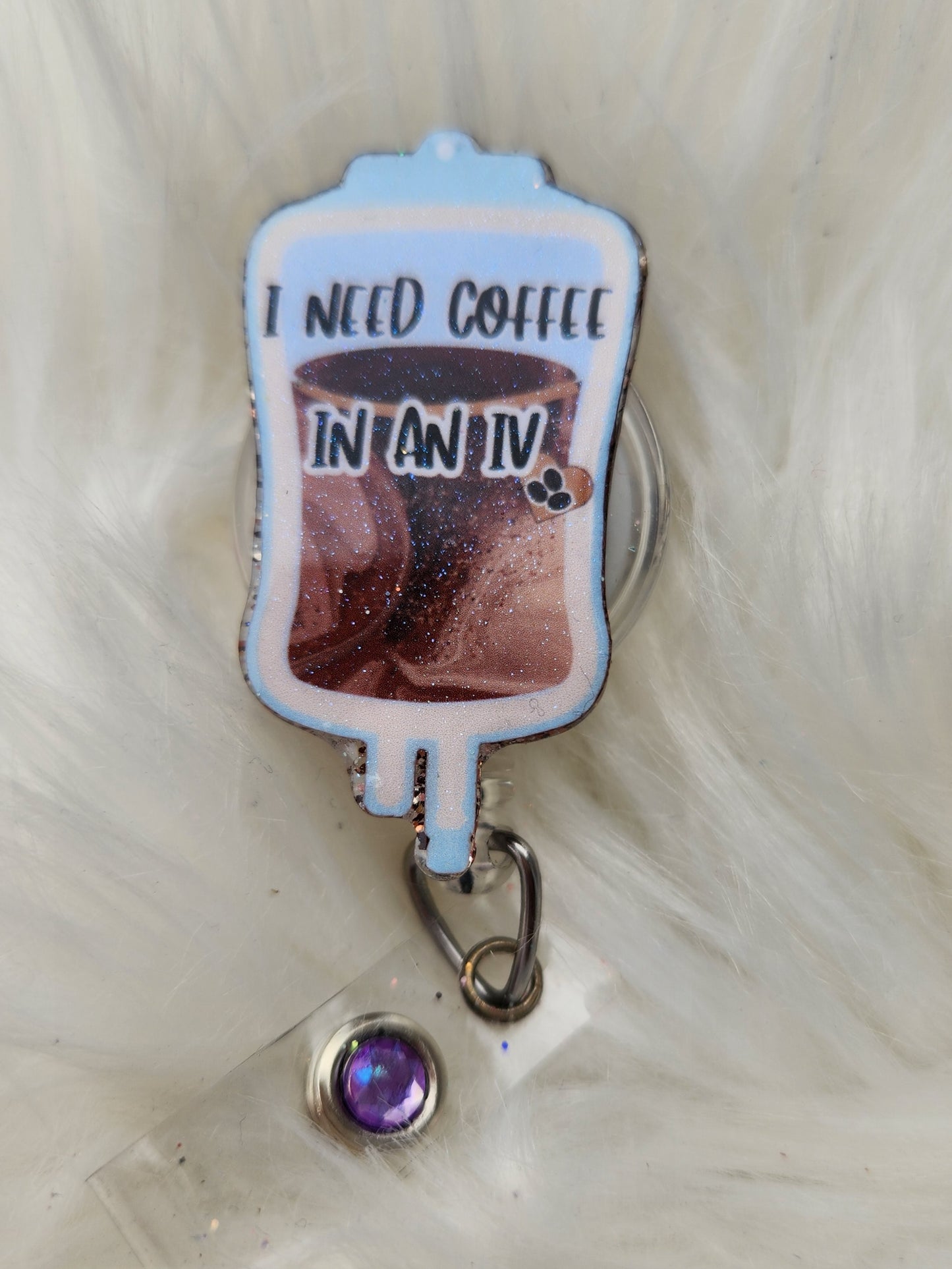 Coffee IV Badge Reel