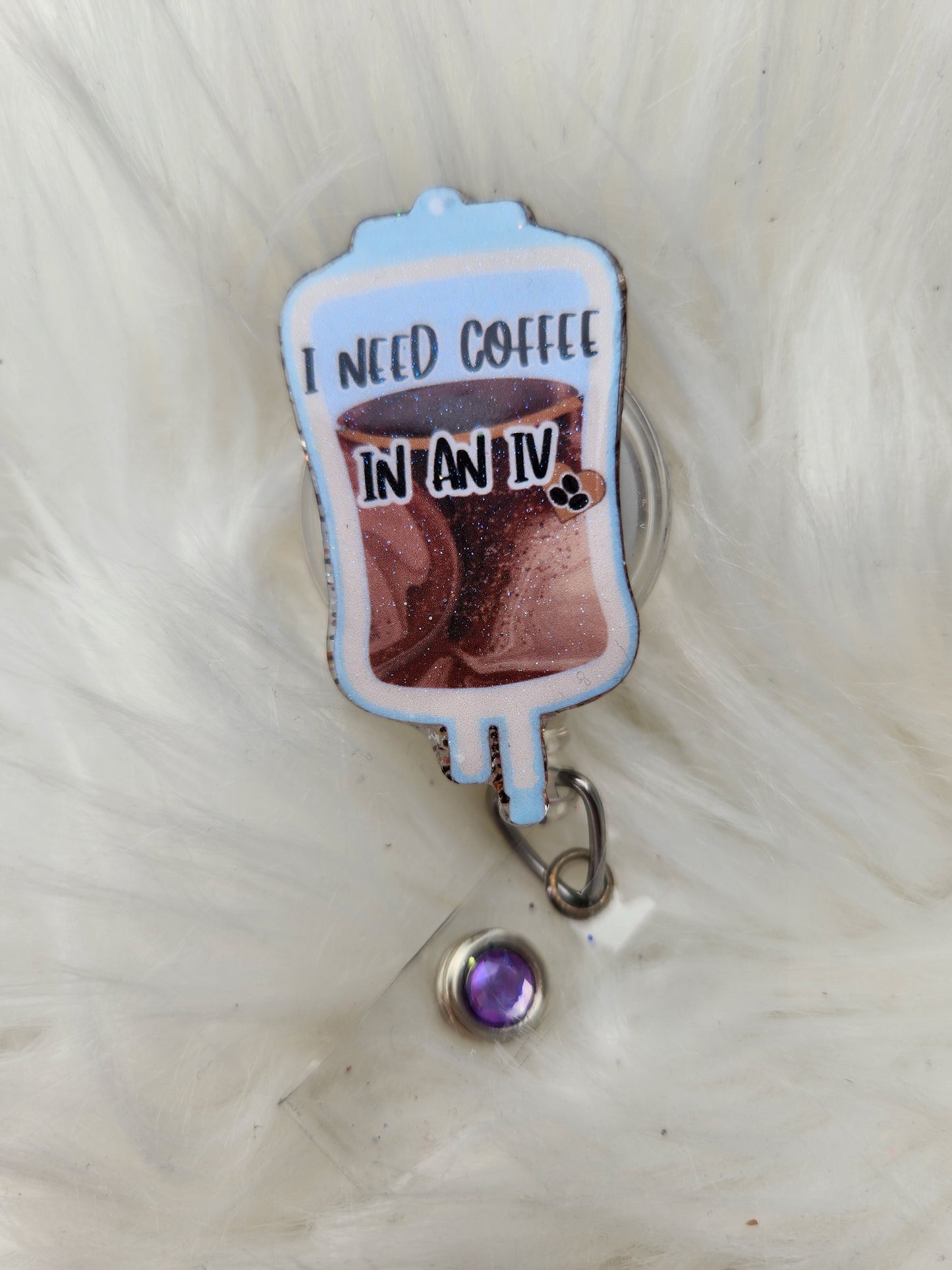 Coffee IV Badge Reel