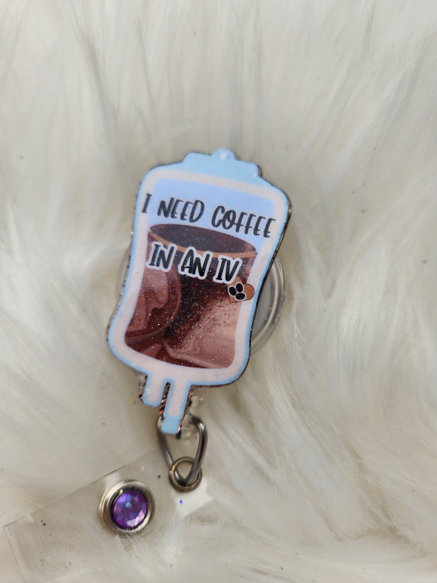 Coffee IV Badge Reel