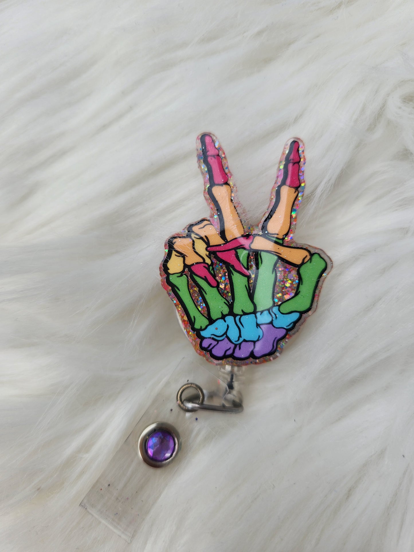 Rainbow Skeleton Hand