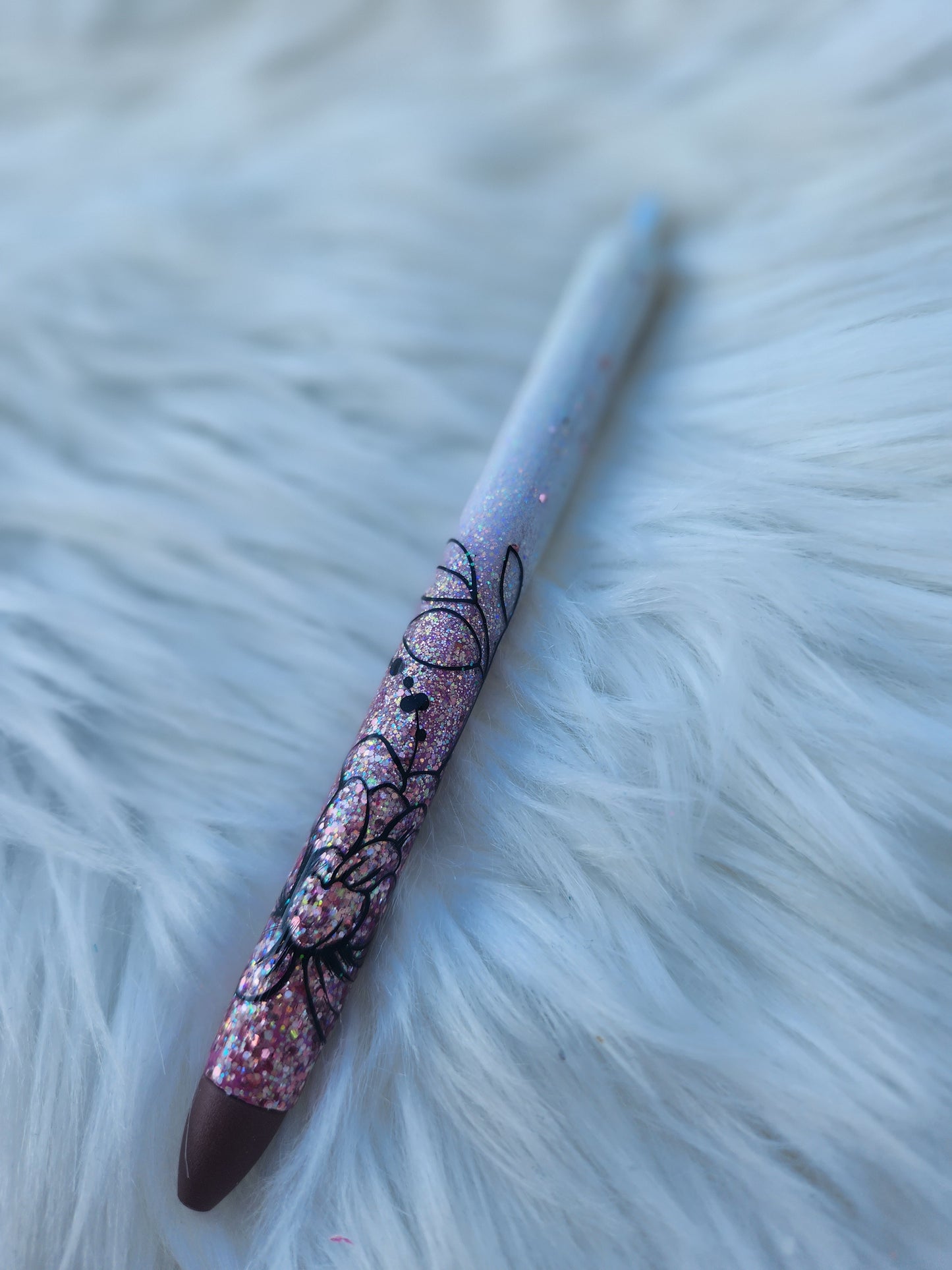Floral Ombre Pen (Rose Gold)