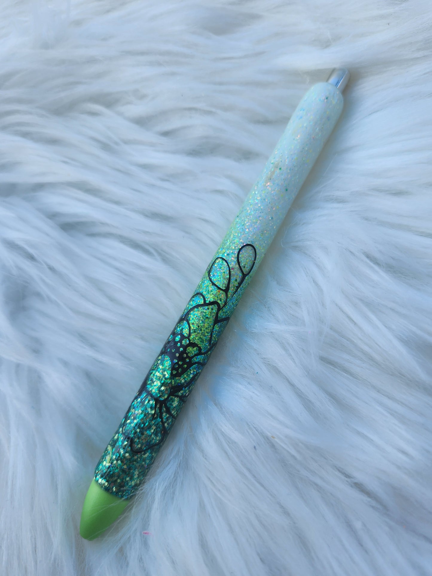 Floral Ombre Pen (Green)