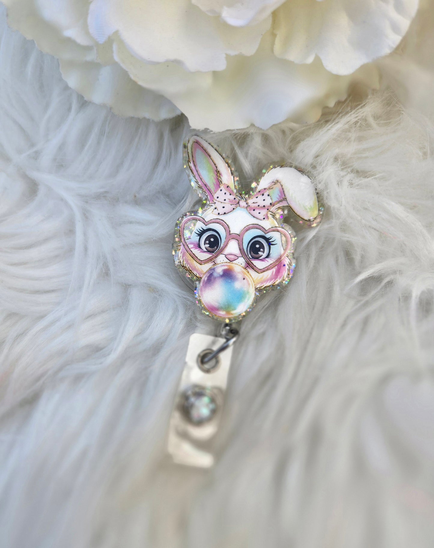 Bubblegum Bunny badge reel