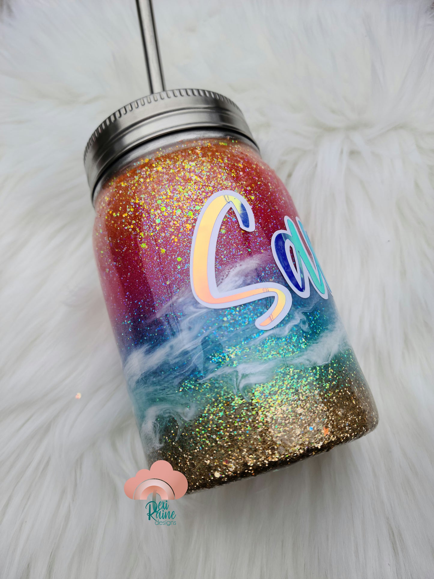 Neon Beach Tumbler
