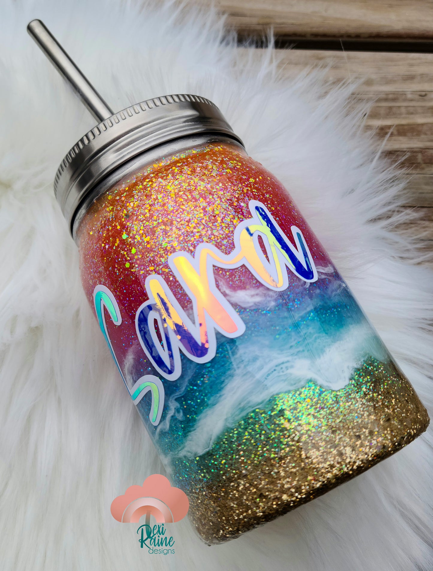 Neon Beach Tumbler