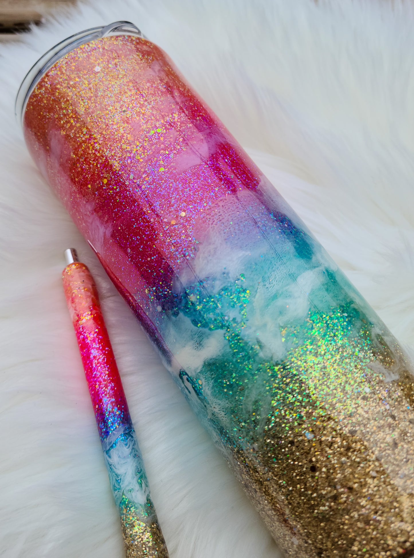 Neon Beach Tumbler