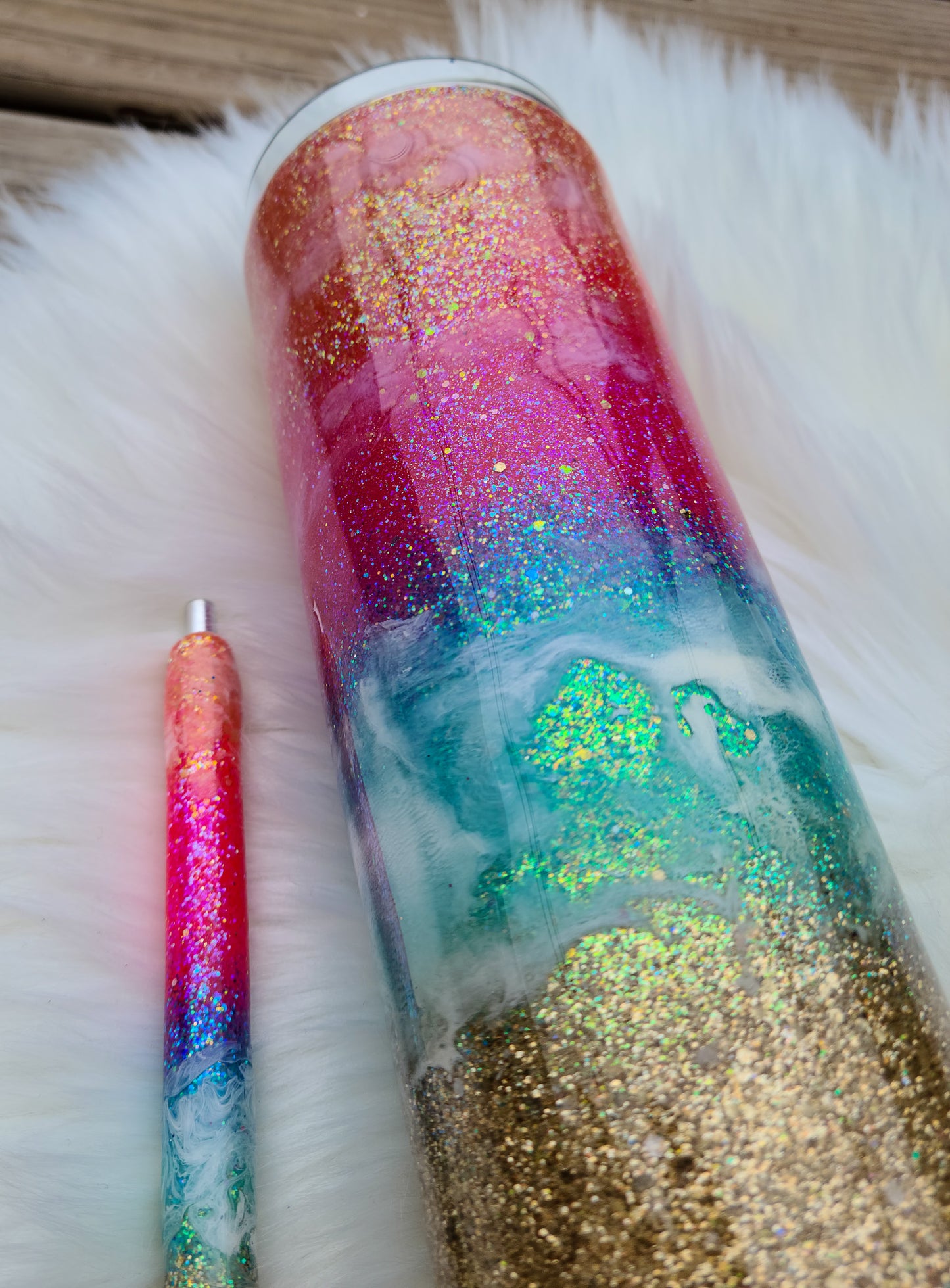 Neon Beach Tumbler