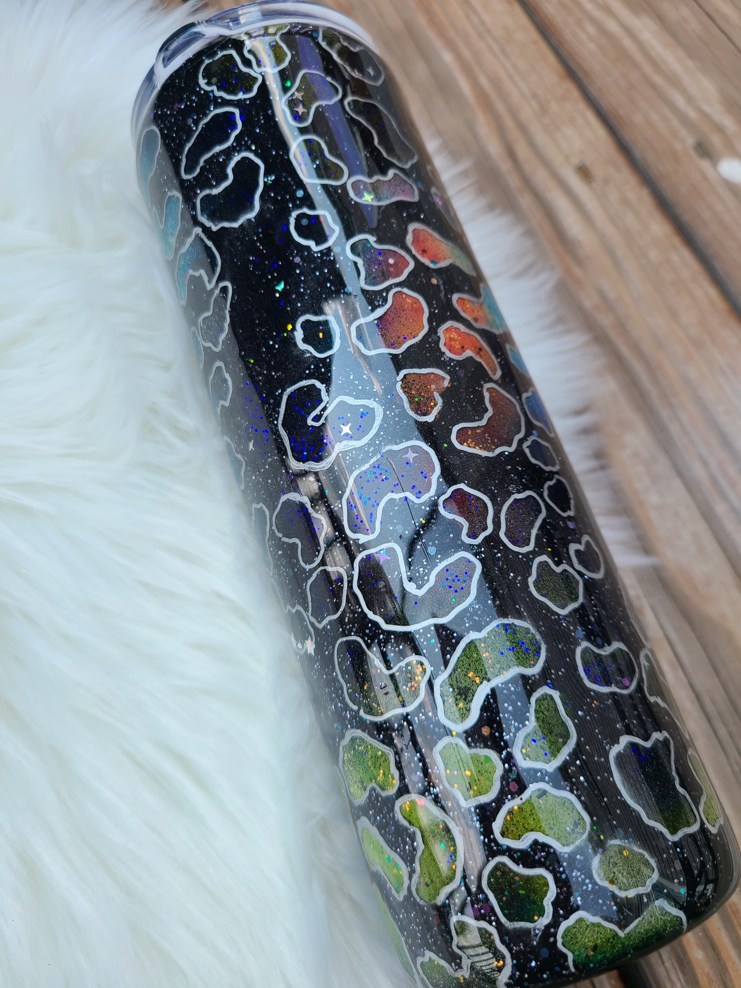 Galaxy Leopard Print Tumbler