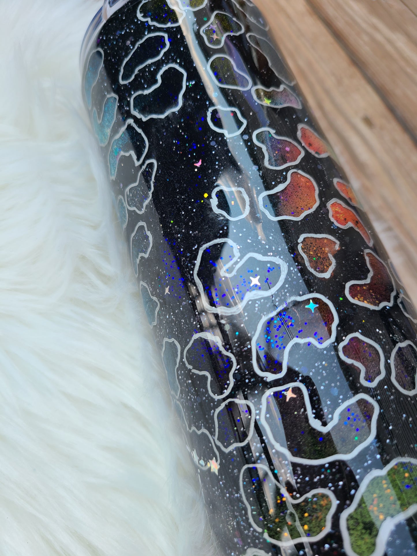 Galaxy Leopard Print Tumbler