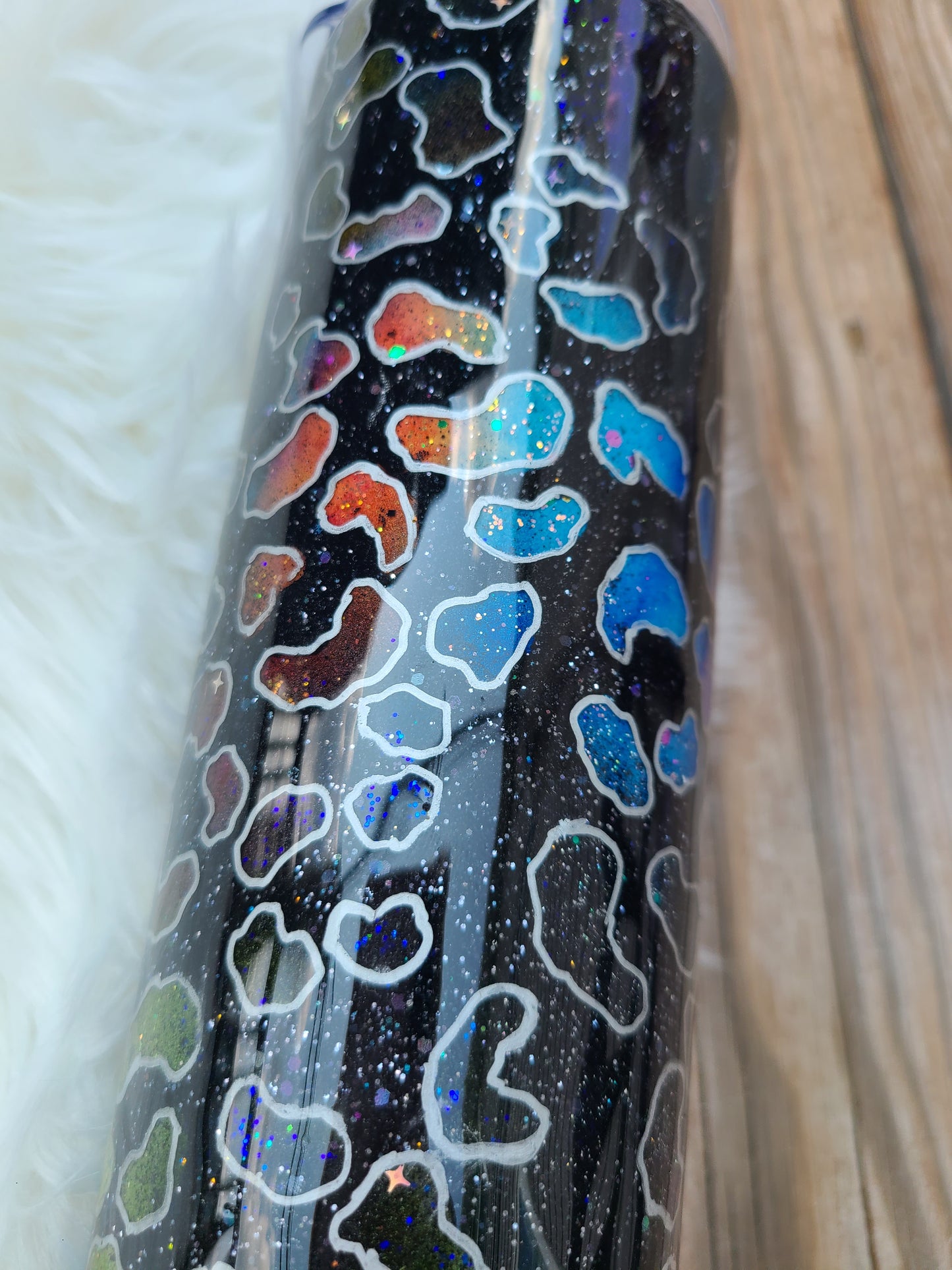 Galaxy Leopard Print Tumbler