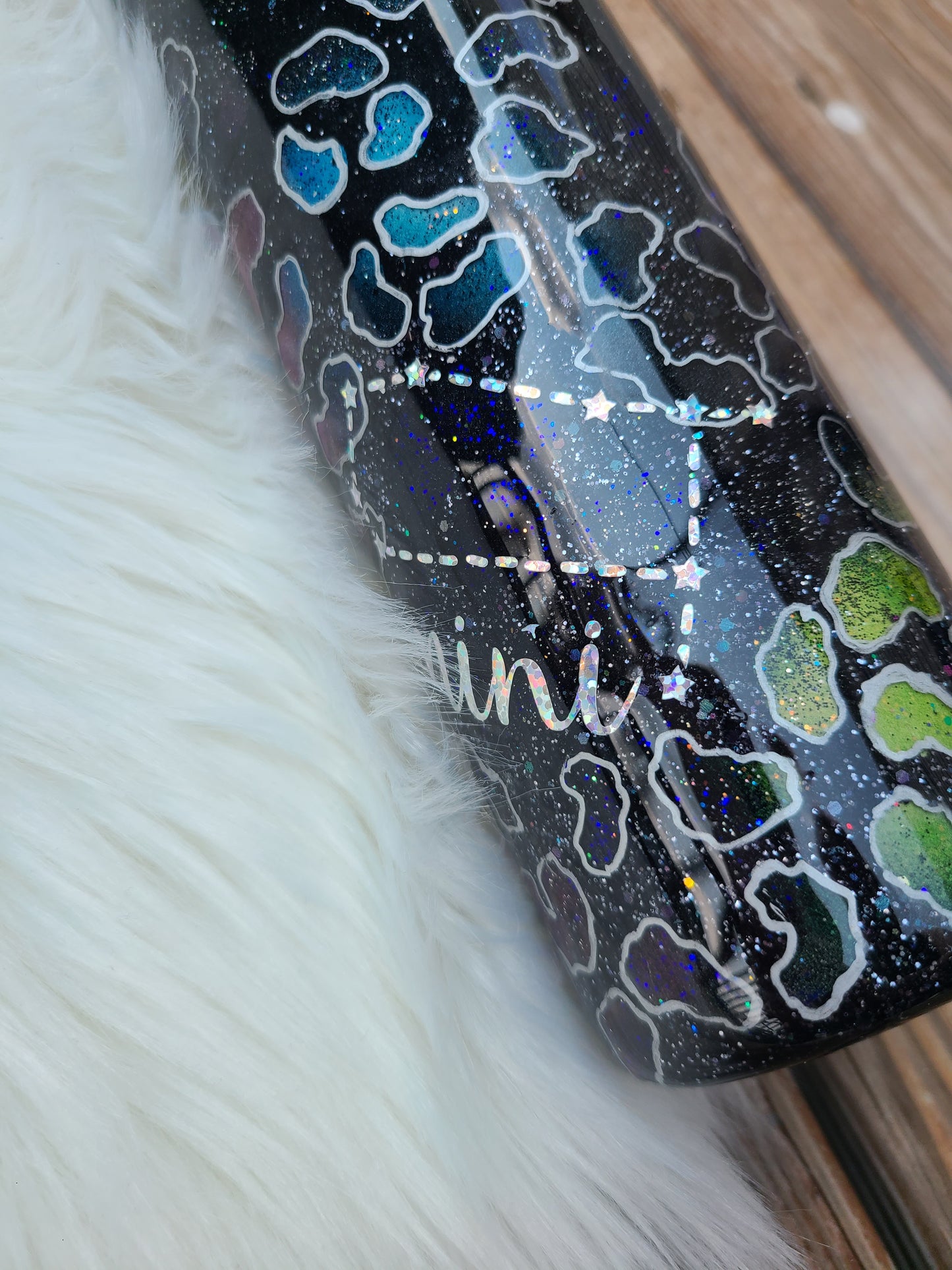 Galaxy Leopard Print Tumbler