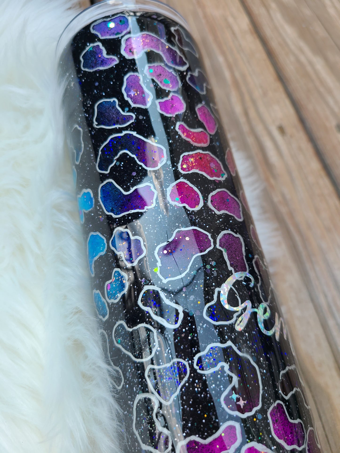 Galaxy Leopard Print Tumbler