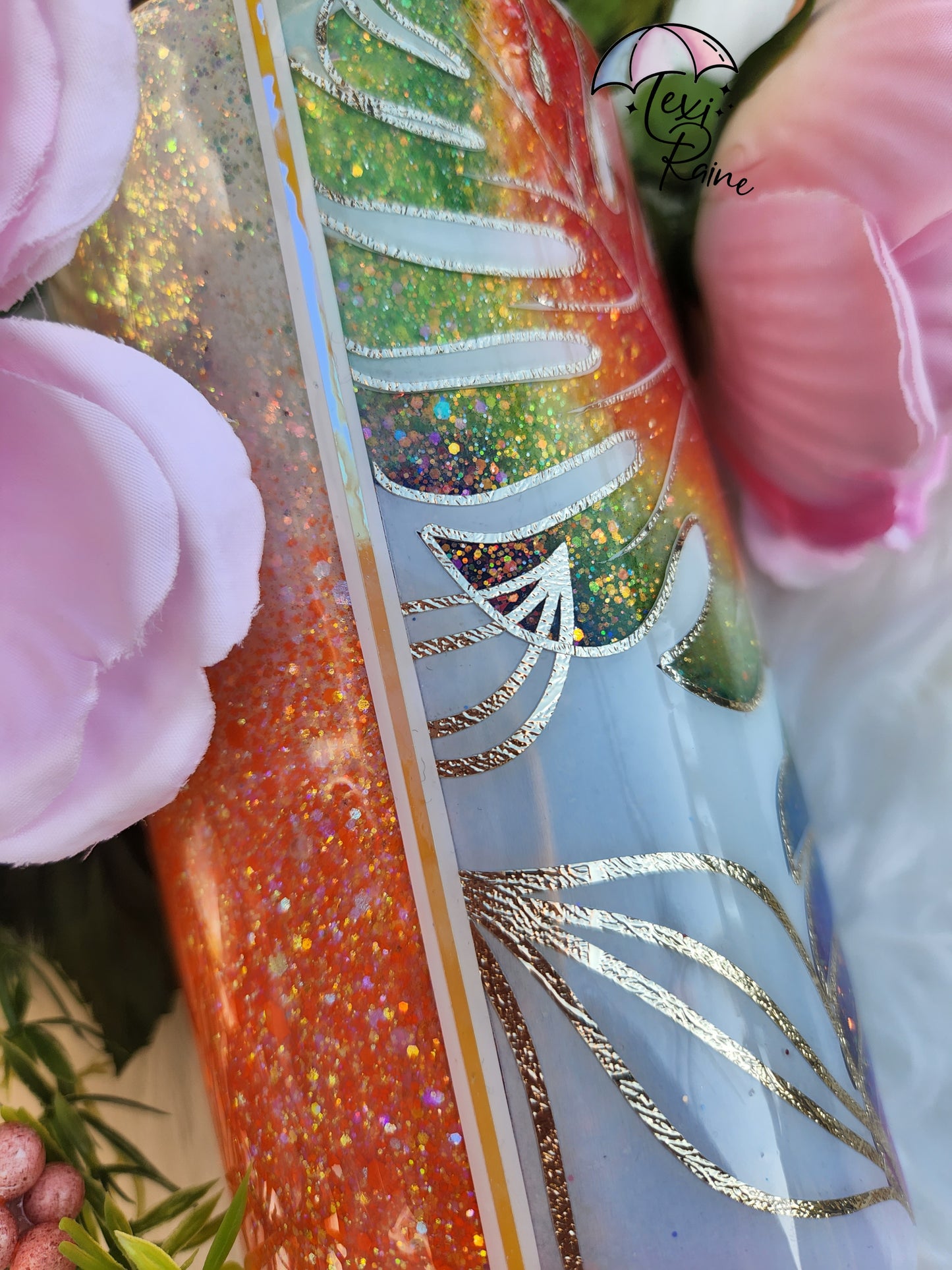 Rainbow Monsteras Tumbler