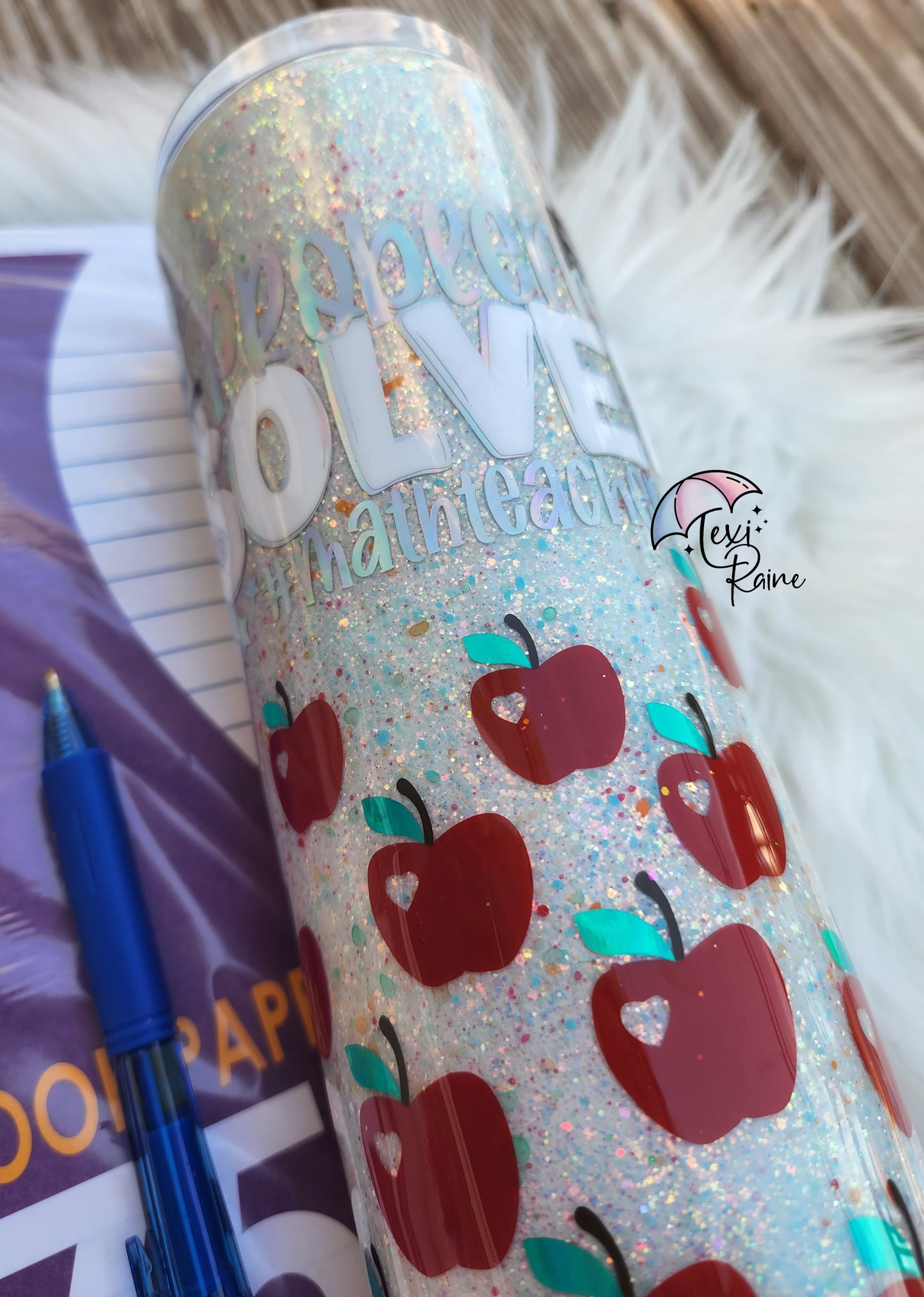 Paint Spatter Apple Tumbler