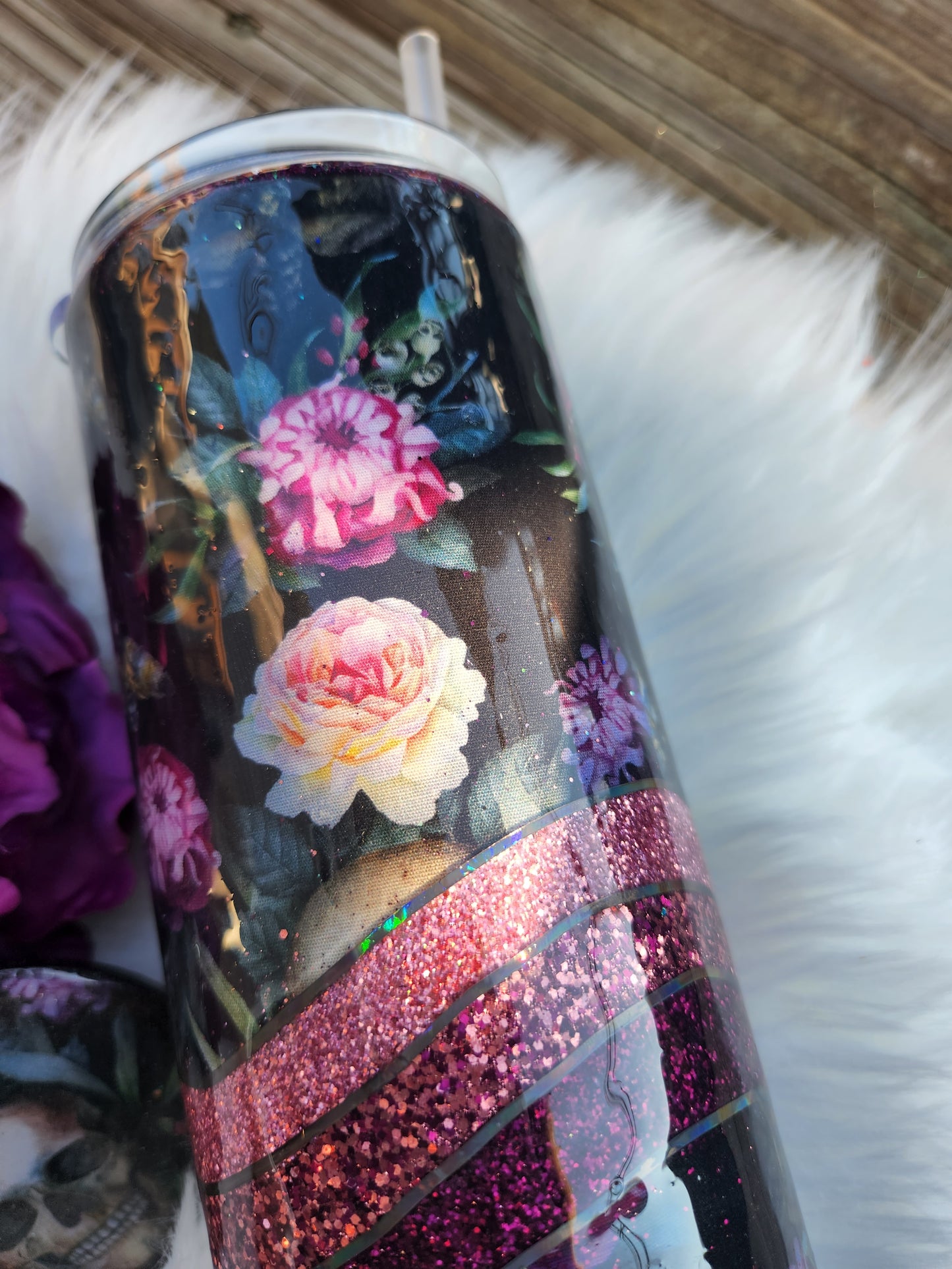 Skulls and Roses Tumbler