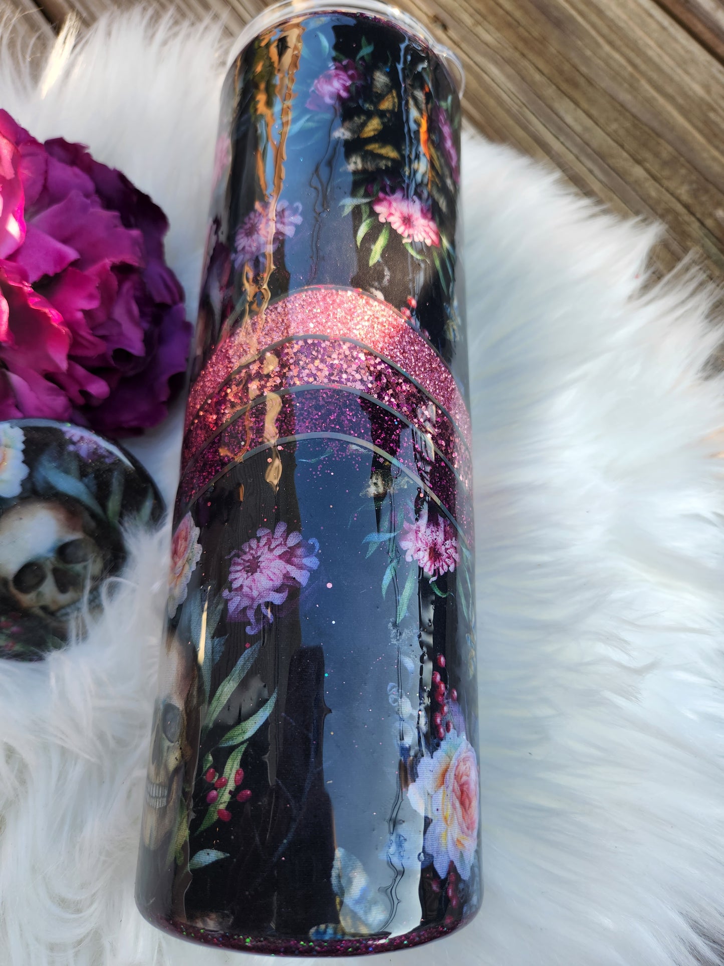 Skulls and Roses Tumbler