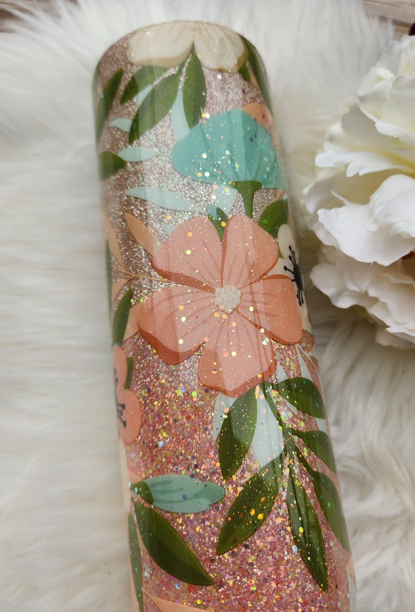 Ombre Spring Pastel Floral Tumbler