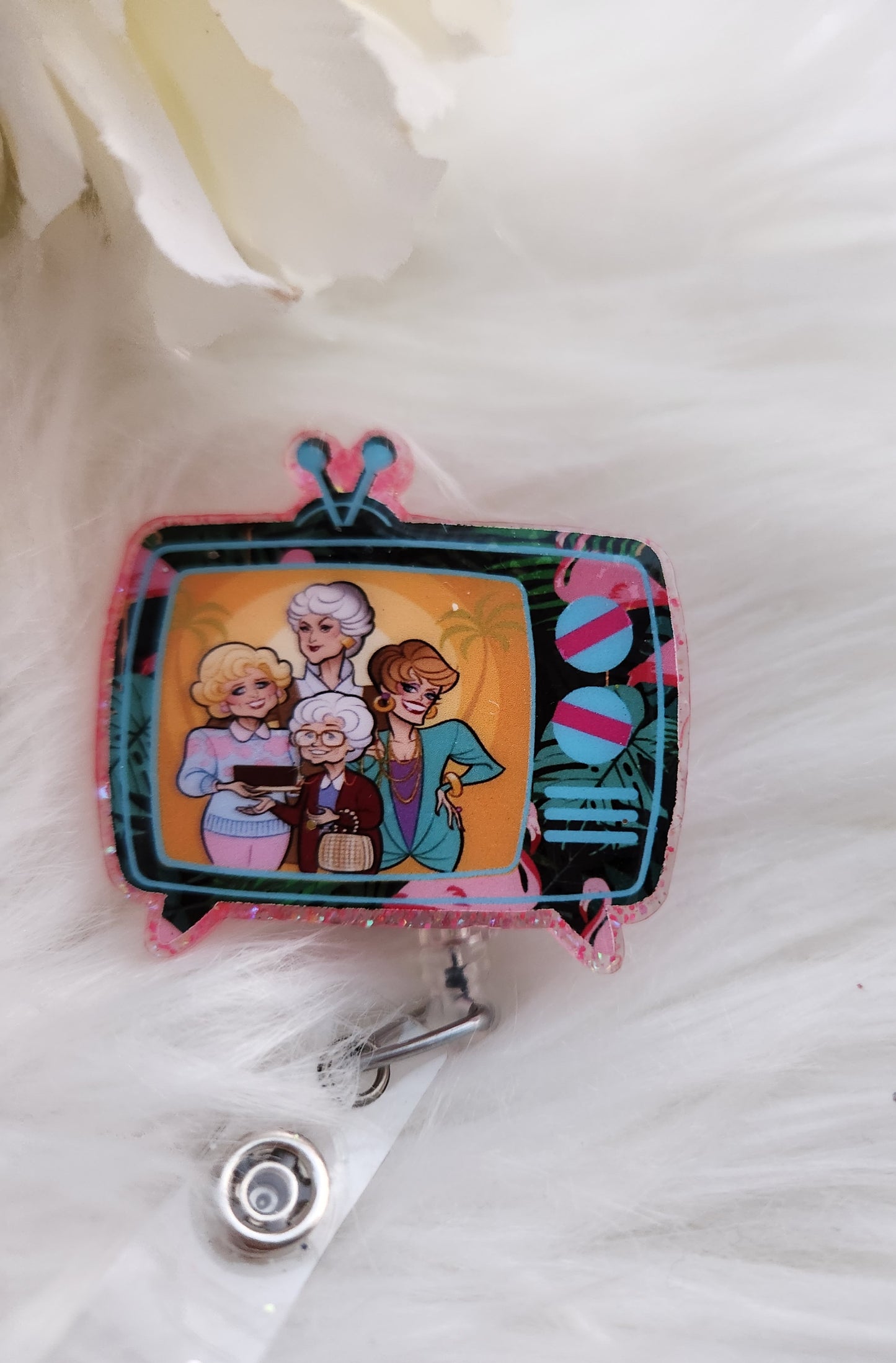 Sassy Ladies Vintage TV badge reel