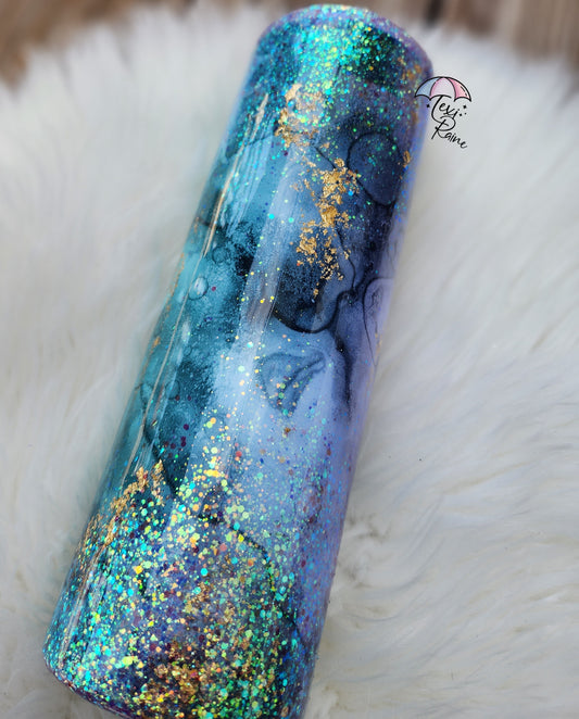 Dark Marble Tumbler