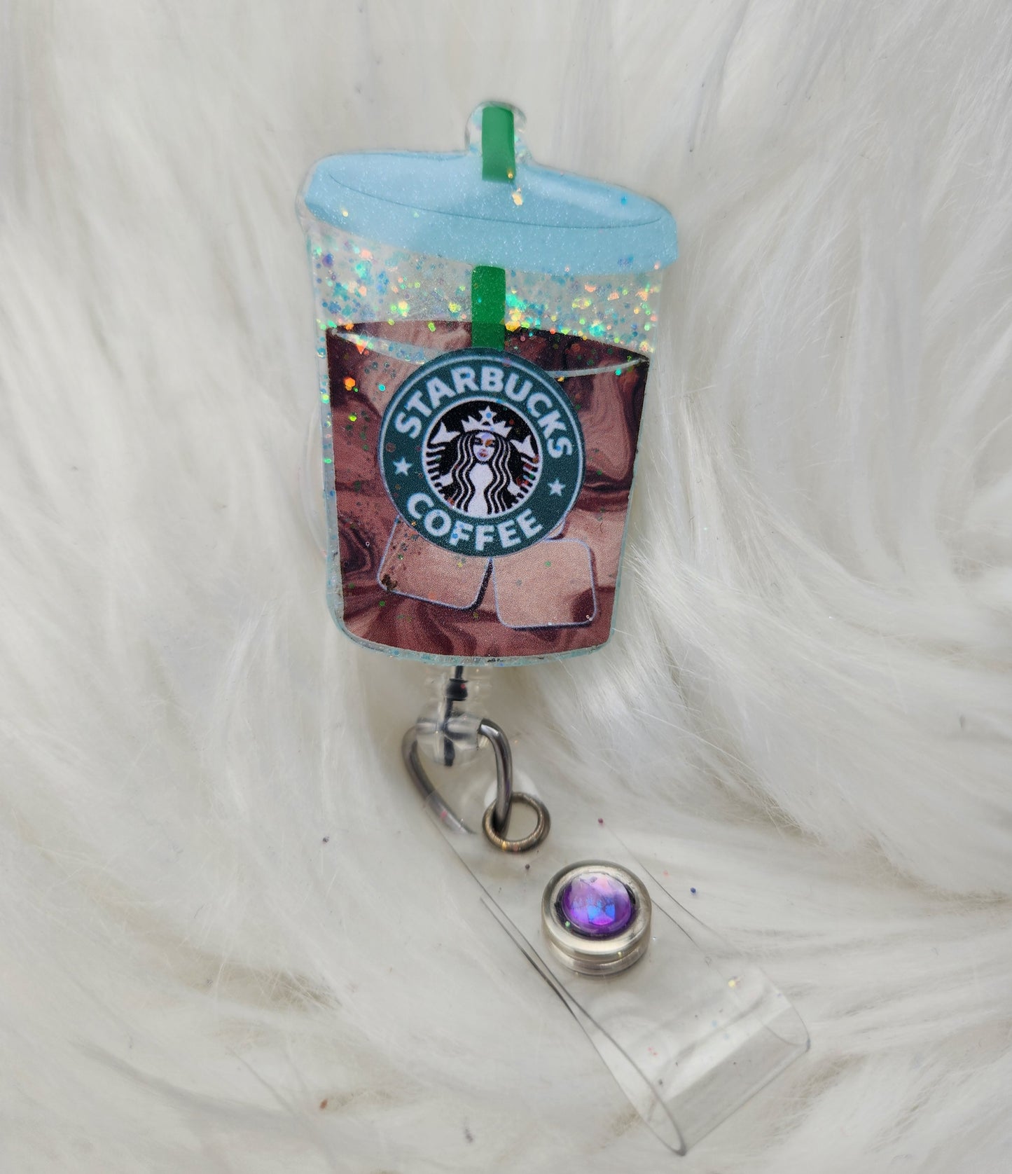 Iced Coffee Badge Reel