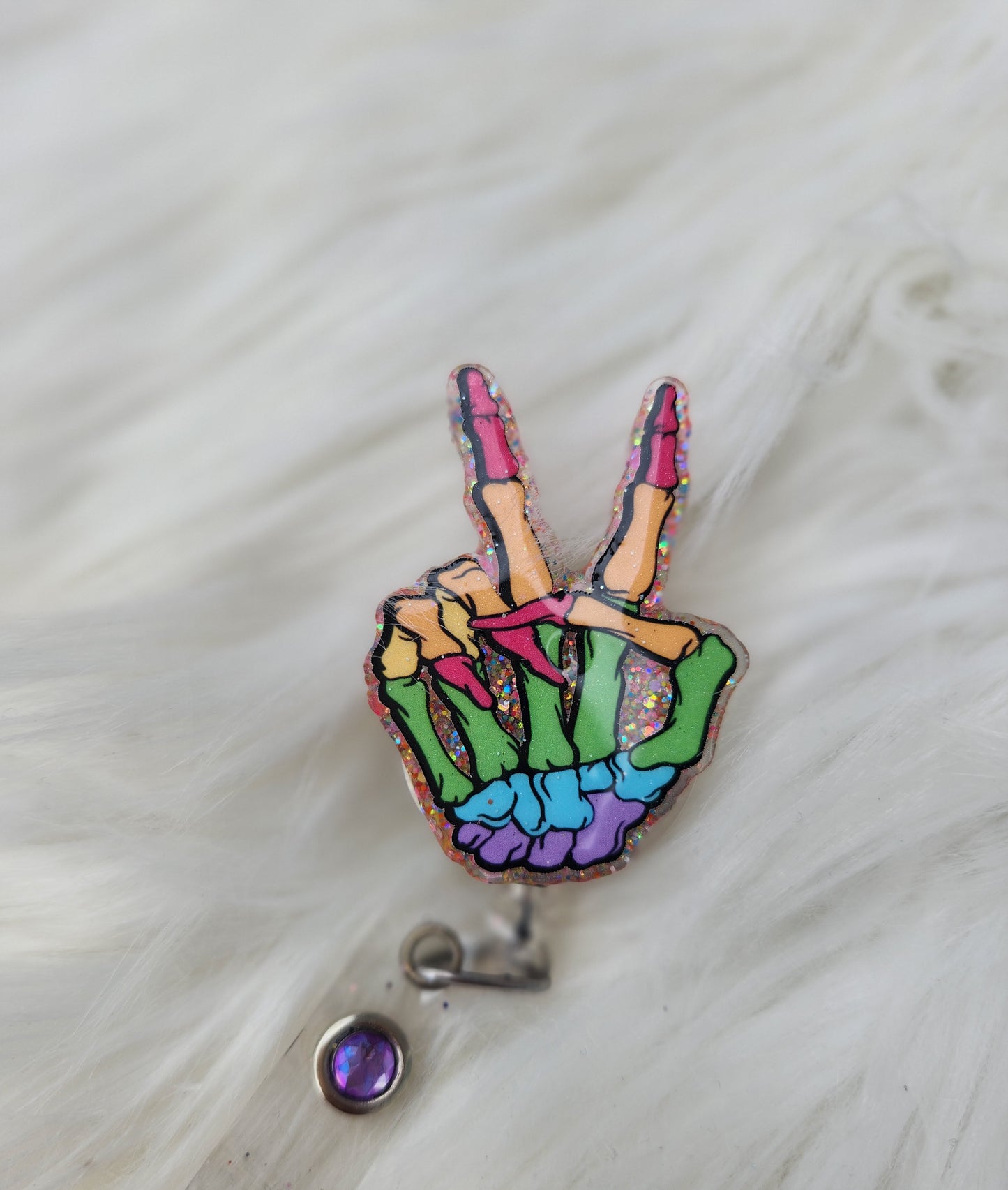 Rainbow Skeleton Hand