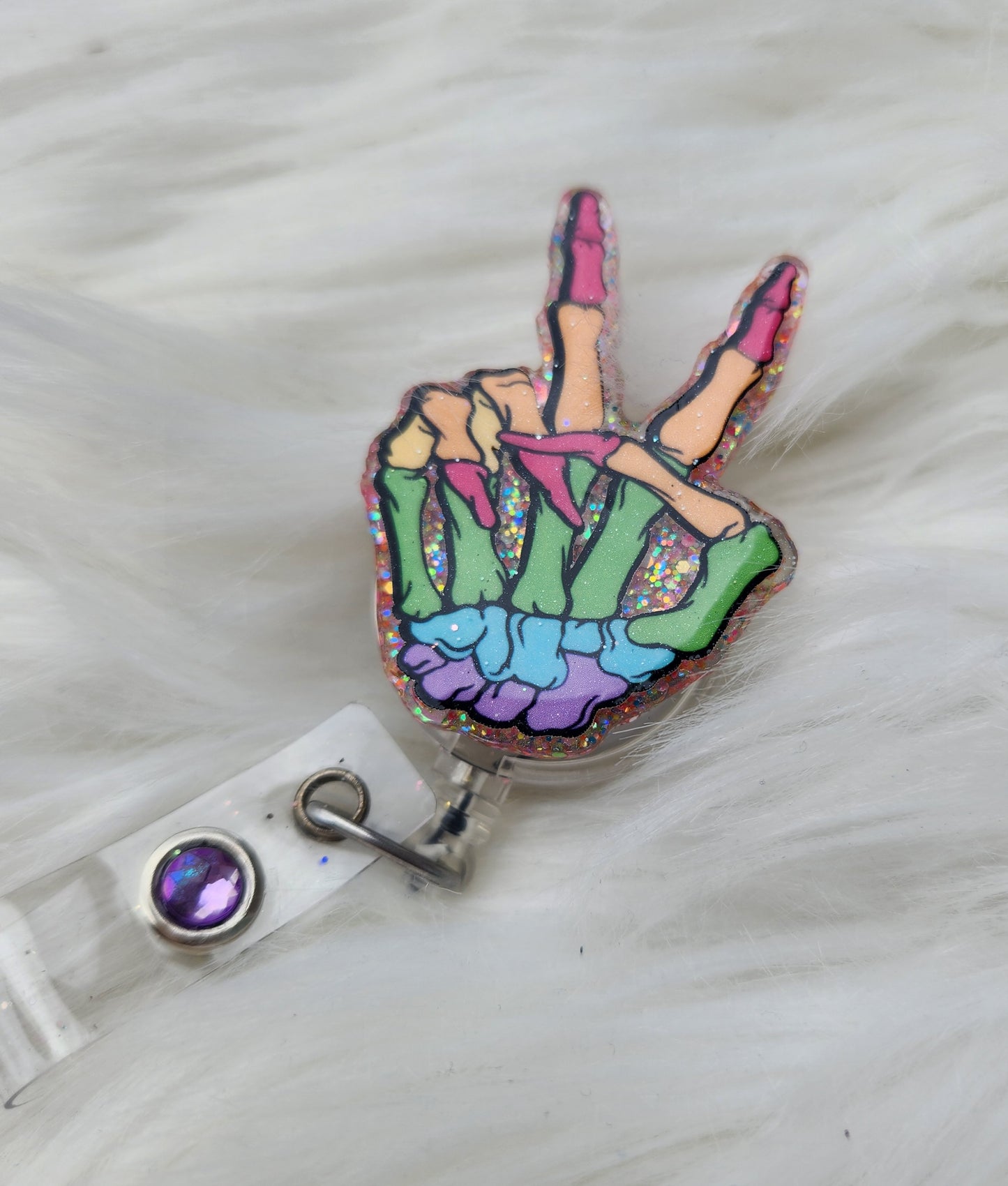 Rainbow Skeleton Hand
