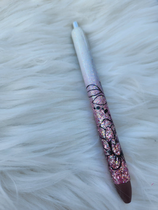 Floral Ombre Pen (Rose Gold)