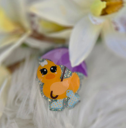 Umbrella chick with bow