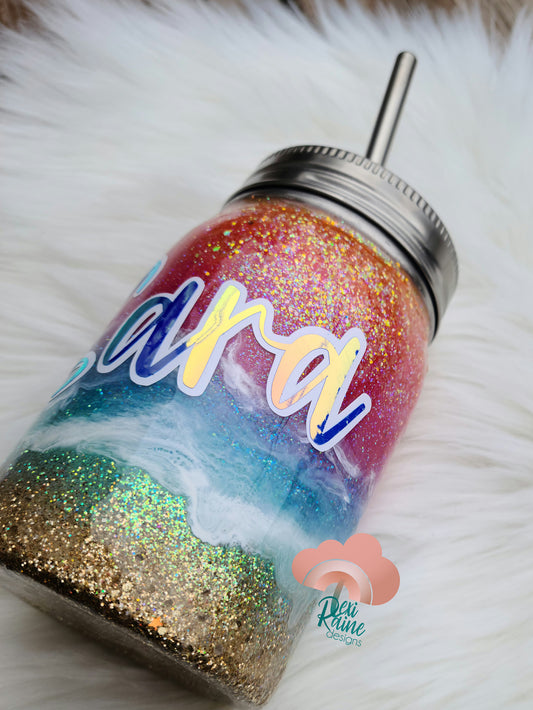 Neon Beach Tumbler
