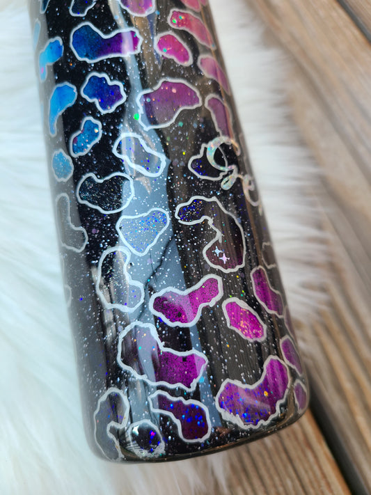 Galaxy Leopard Print Tumbler