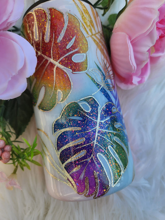 Rainbow Monsteras Tumbler