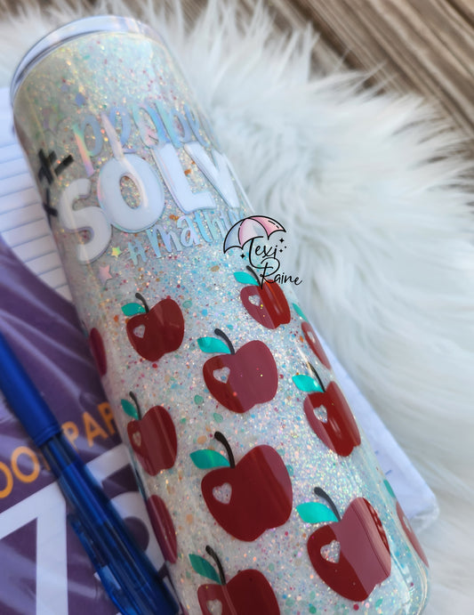 Paint Spatter Apple Tumbler