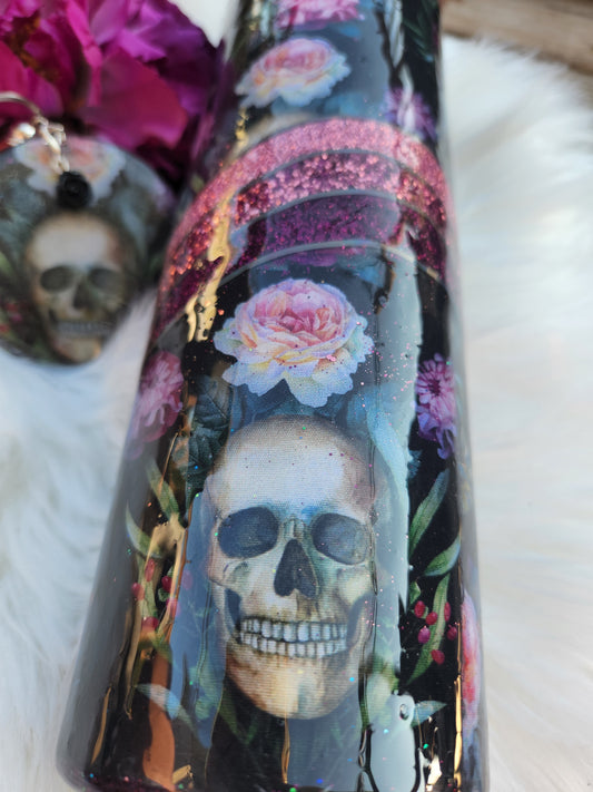 Skulls and Roses Tumbler