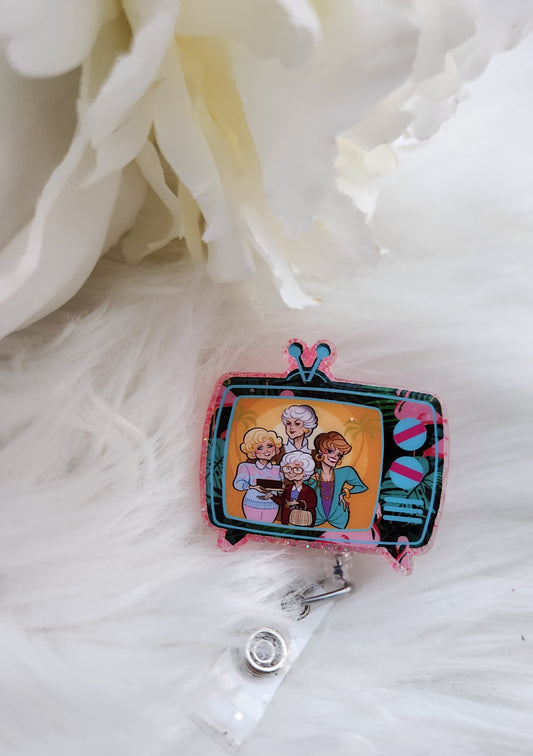 Sassy Ladies Vintage TV badge reel
